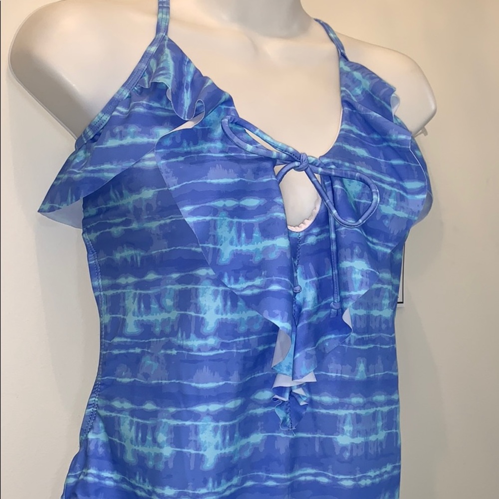 CALIFORNIA SUNSHINE Ruffle 1 pc. Swimsuit - Picture 4 of 10